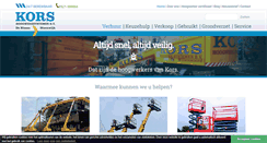 Desktop Screenshot of kors-hoogwerksystemen.nl