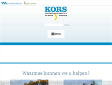 Tablet Screenshot of kors-hoogwerksystemen.nl